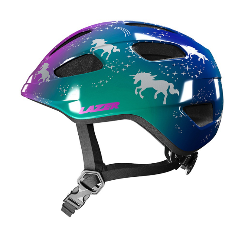 Lazer Nutz Kids Helmet KinetiCore Unicorn Sparkle pur/grn-3